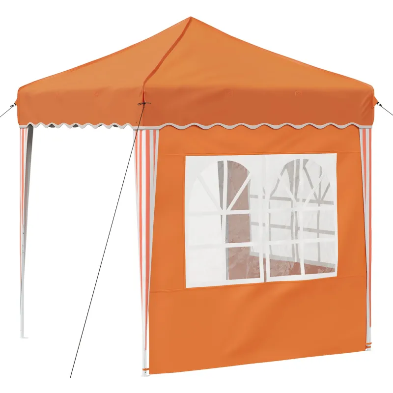 Pop-up šventinis palapinė 195 x 195 x 245 cm Oranžinė