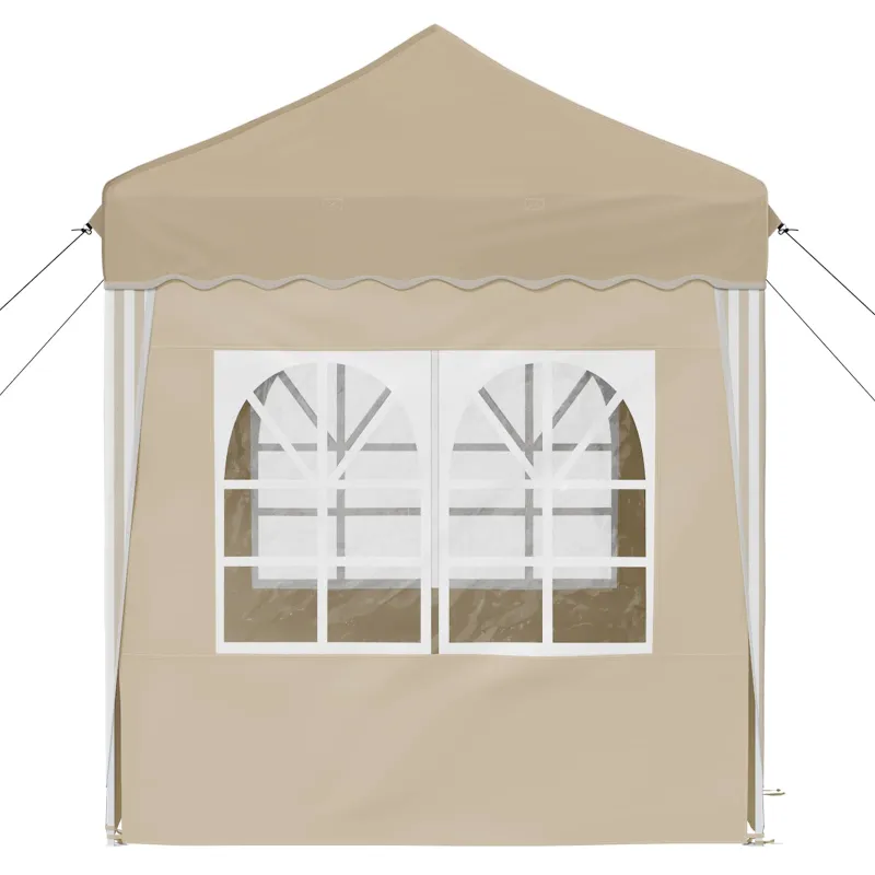Pop-up šventinis palapinė 195 x 195 x 245 cm Kreminė