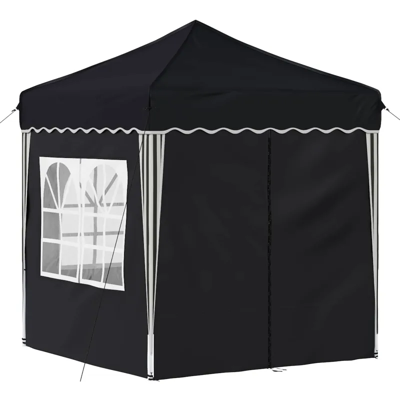 Pop-up šventinis palapinė 195 x 195 x 245 cm Antracito
