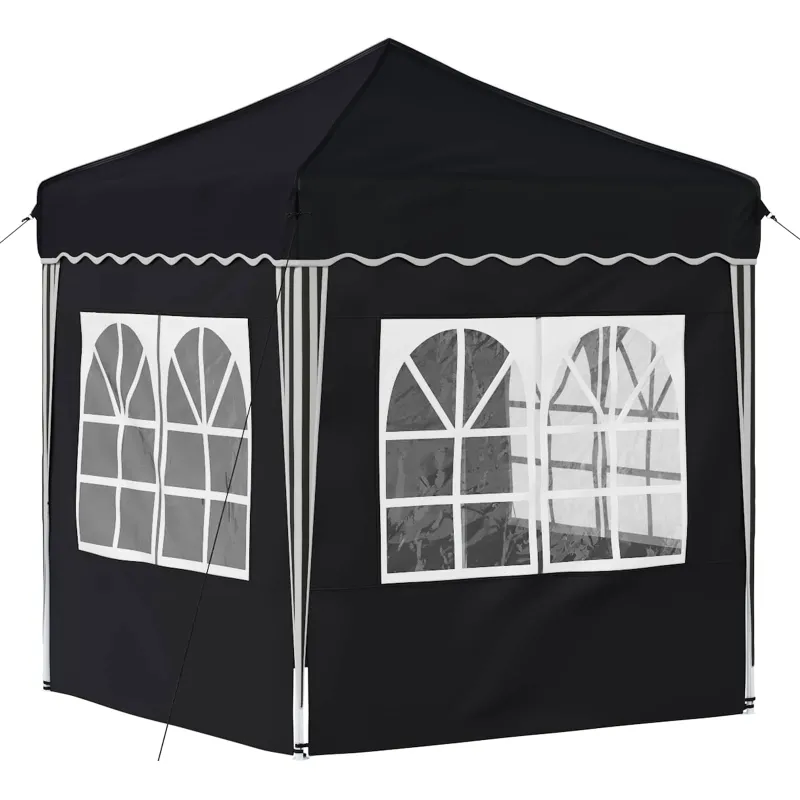 Pop-up šventinis palapinė 195 x 195 x 245 cm Antracito