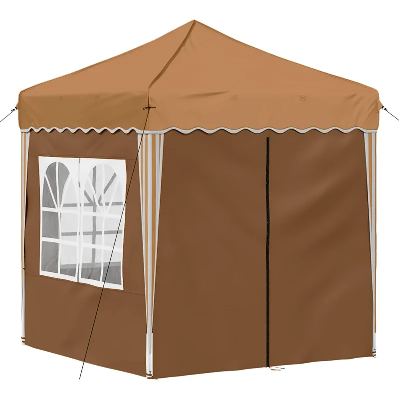 Pop-up šventinis palapinė 195 x 195 x 245 cm Smėlio