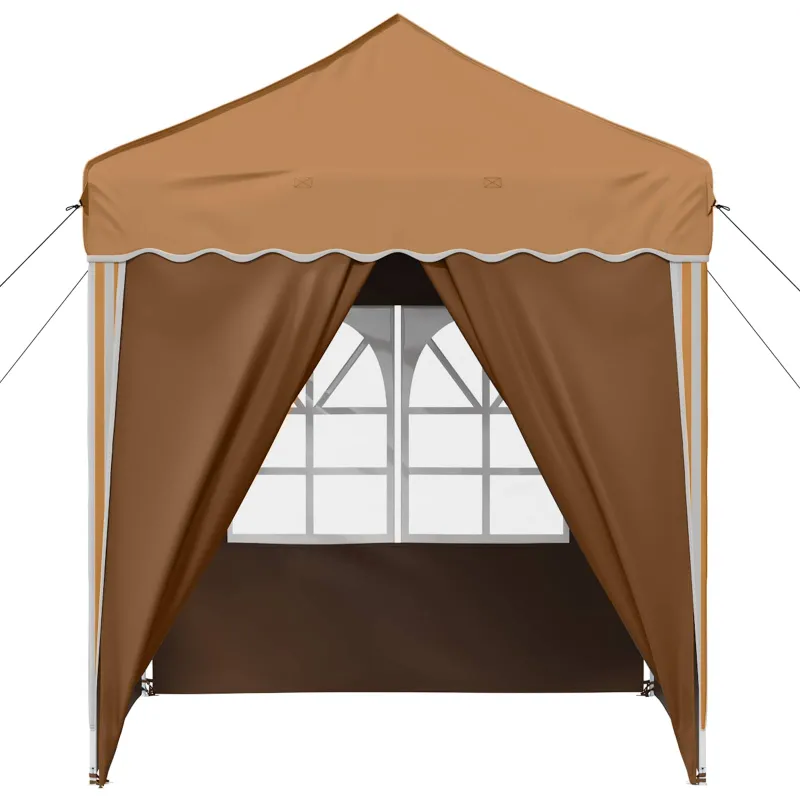 Pop-up šventinis palapinė 195 x 195 x 245 cm Smėlio