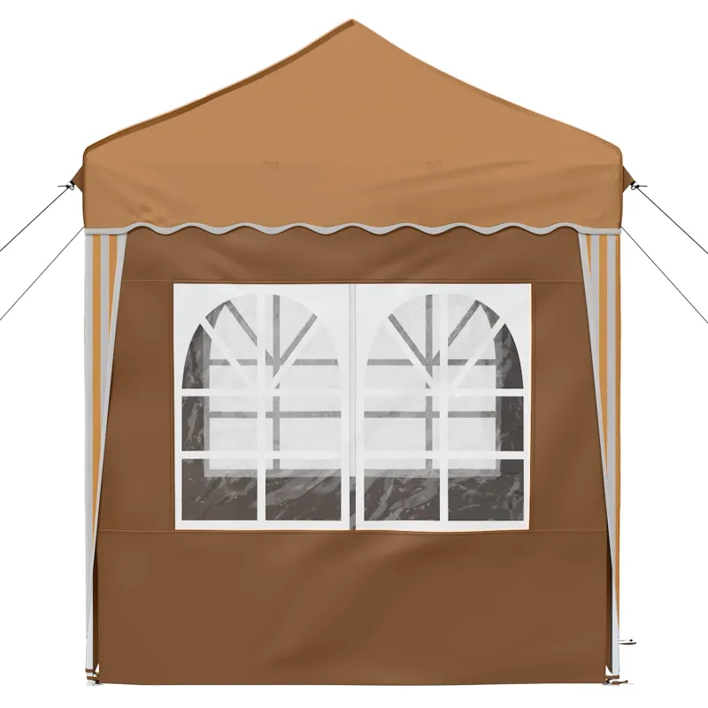 Pop-up šventinis palapinė 195 x 195 x 245 cm Smėlio