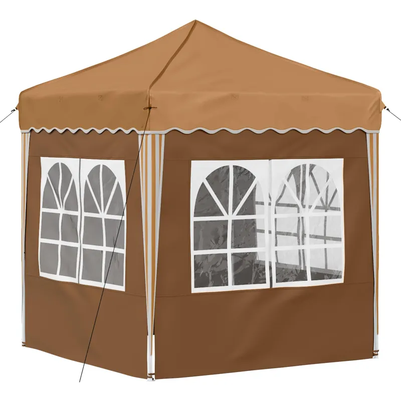 Pop-up šventinis palapinė 195 x 195 x 245 cm Smėlio