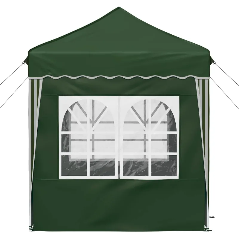 Pop-up šventinis palapinė 195 x 195 x 245 cm Žalia