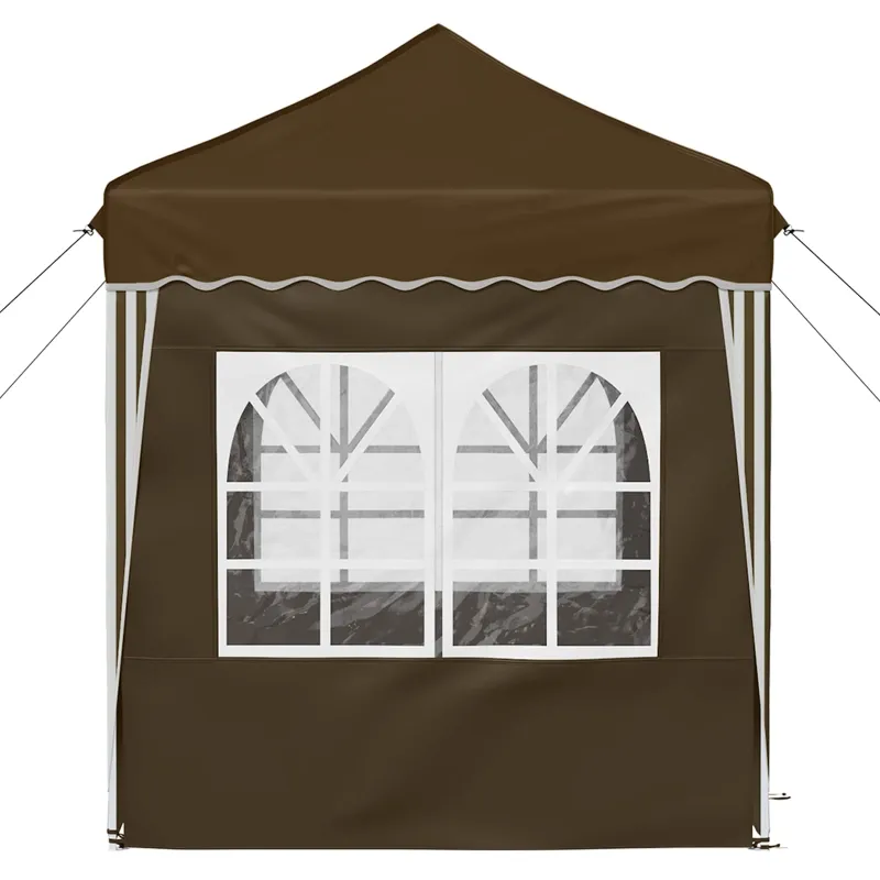 Pop-up šventinis palapinė 195 x 195 x 245 cm Taupe