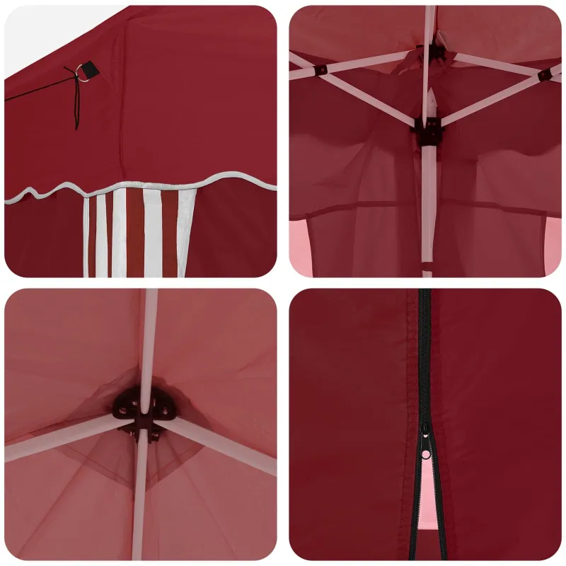 Pop-up šventinis palapinė 195 x 195 x 245 cm Vyšninė