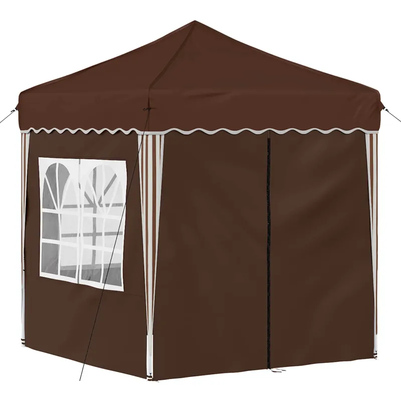 Pop-up šventinis palapinė 195 x 195 x 245 cm Ruda