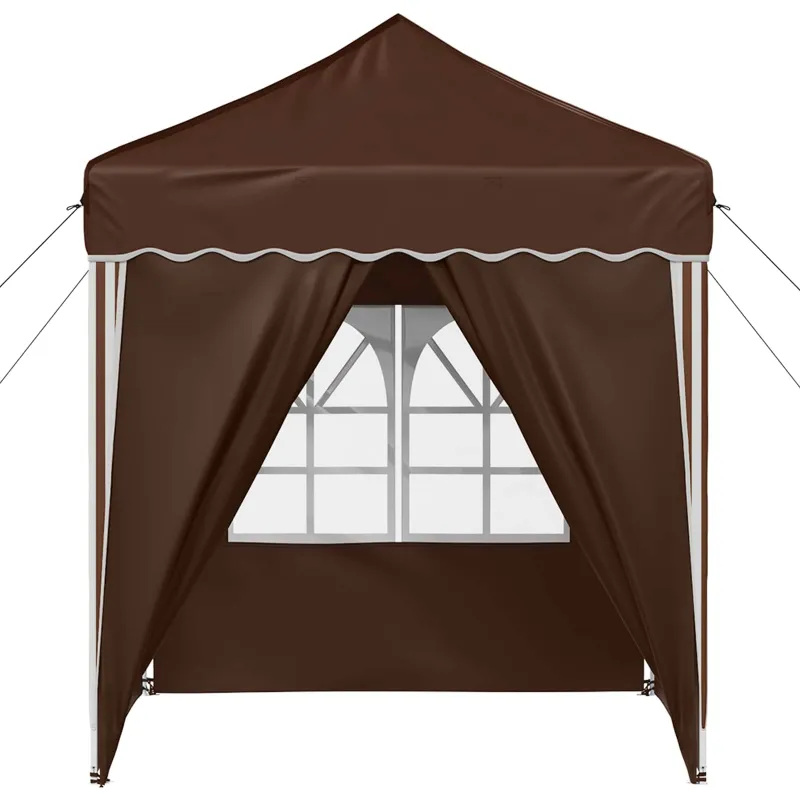 Pop-up šventinis palapinė 195 x 195 x 245 cm Ruda