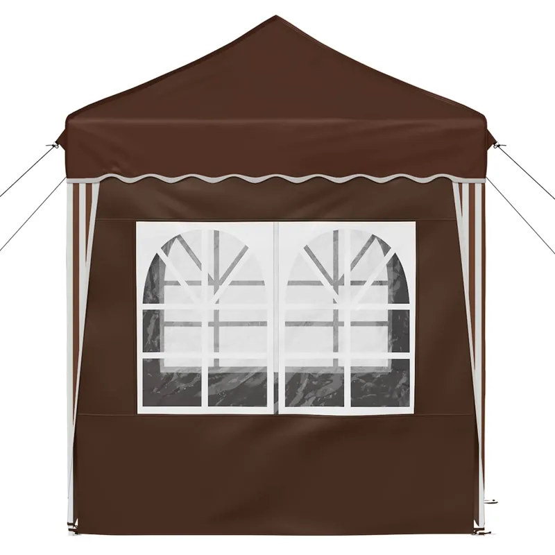 Pop-up šventinis palapinė 195 x 195 x 245 cm Ruda