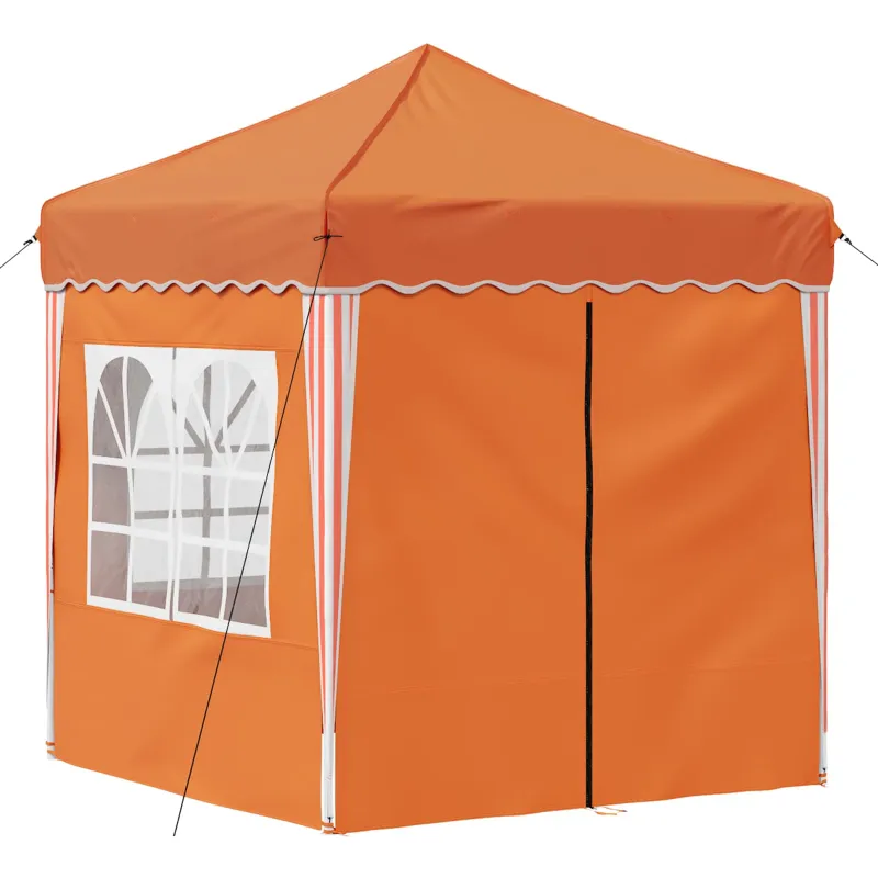 Pop-up šventinis palapinė 195 x 195 x 245 cm Oranžinė