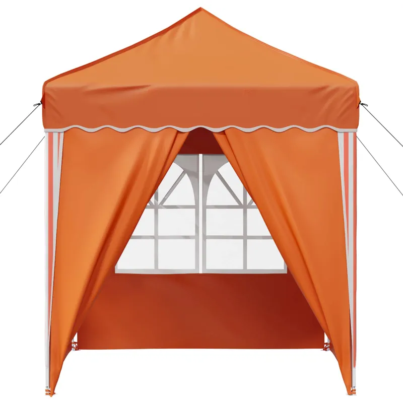 Pop-up šventinis palapinė 195 x 195 x 245 cm Oranžinė