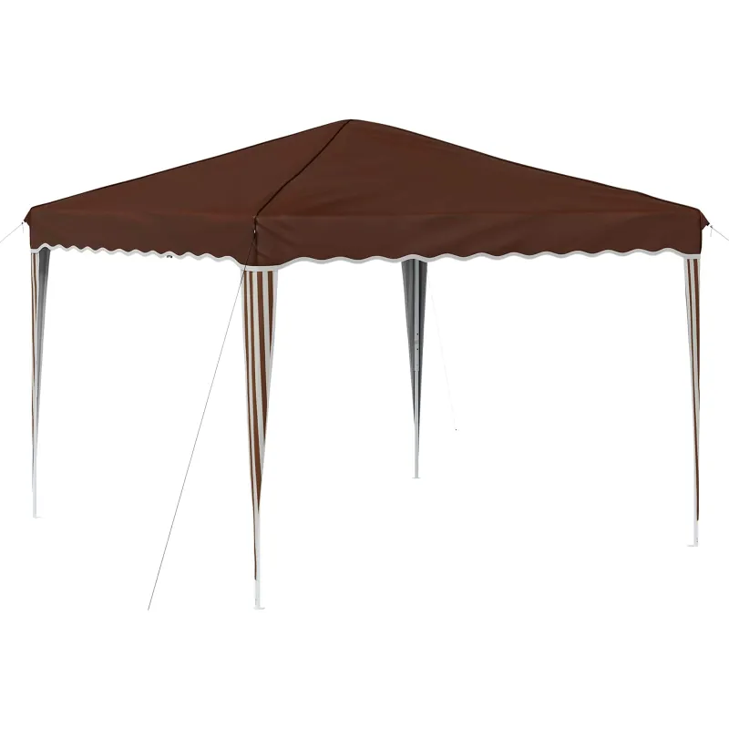 Pop-up šventinis palapinė 288 x 288 x 245 cm Ruda
