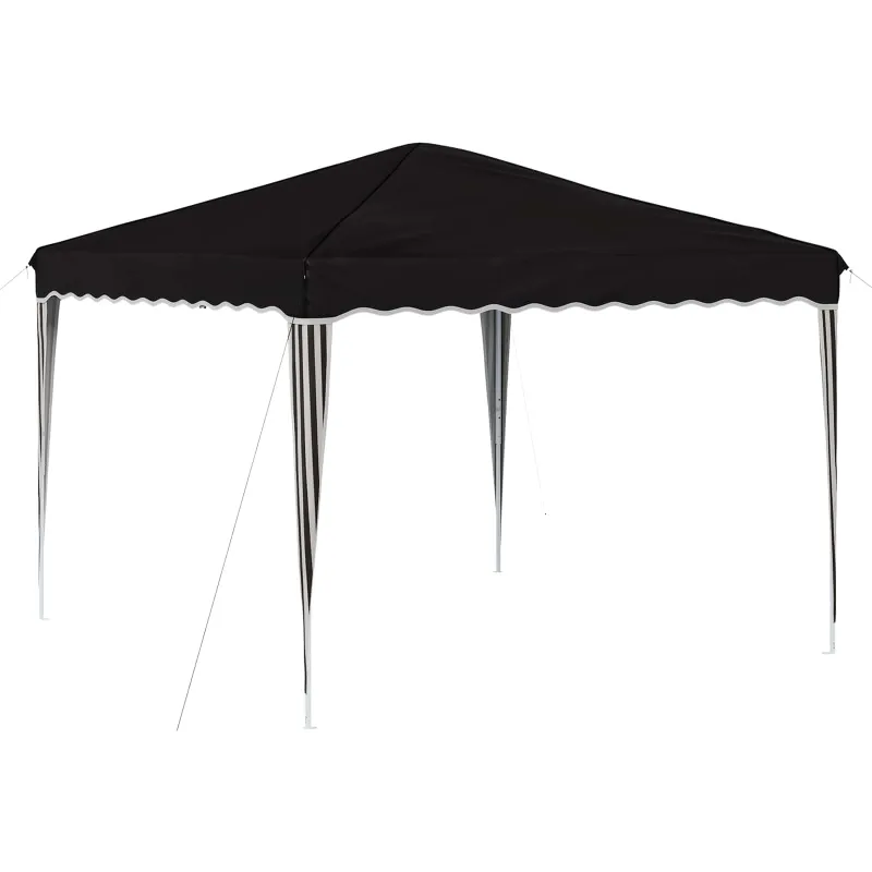 Pop-up šventinis palapinė 288 x 288 x 245 cm Juoda