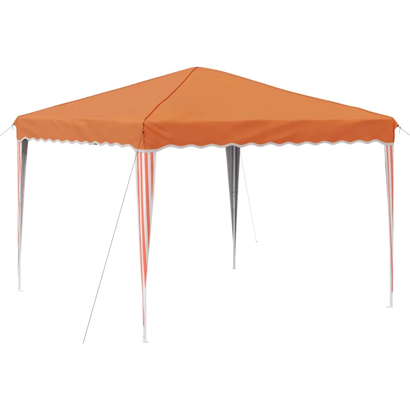 Pop-up šventinis palapinė 288 x 288 x 245 cm Oranžinė