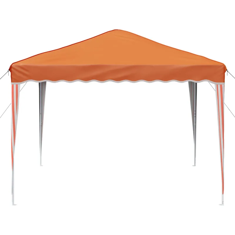 Pop-up šventinis palapinė 288 x 288 x 245 cm Oranžinė