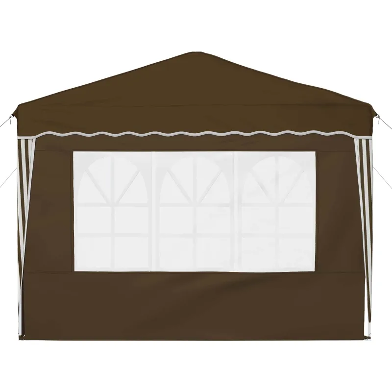 Pop-up šventinis palapinė 288 x 288 x 245 cm Taupe
