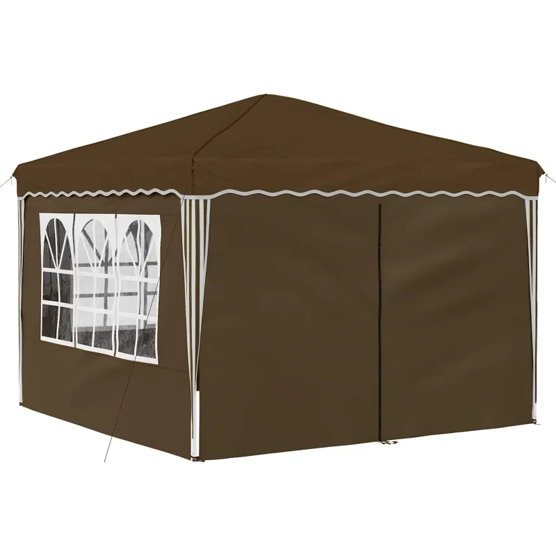 Pop-up šventinis palapinė 288 x 288 x 245 cm Taupe