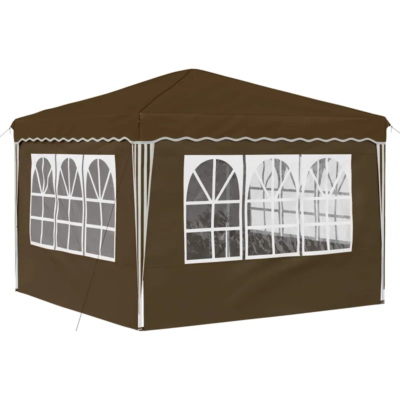 Pop-up šventinis palapinė 288 x 288 x 245 cm Taupe