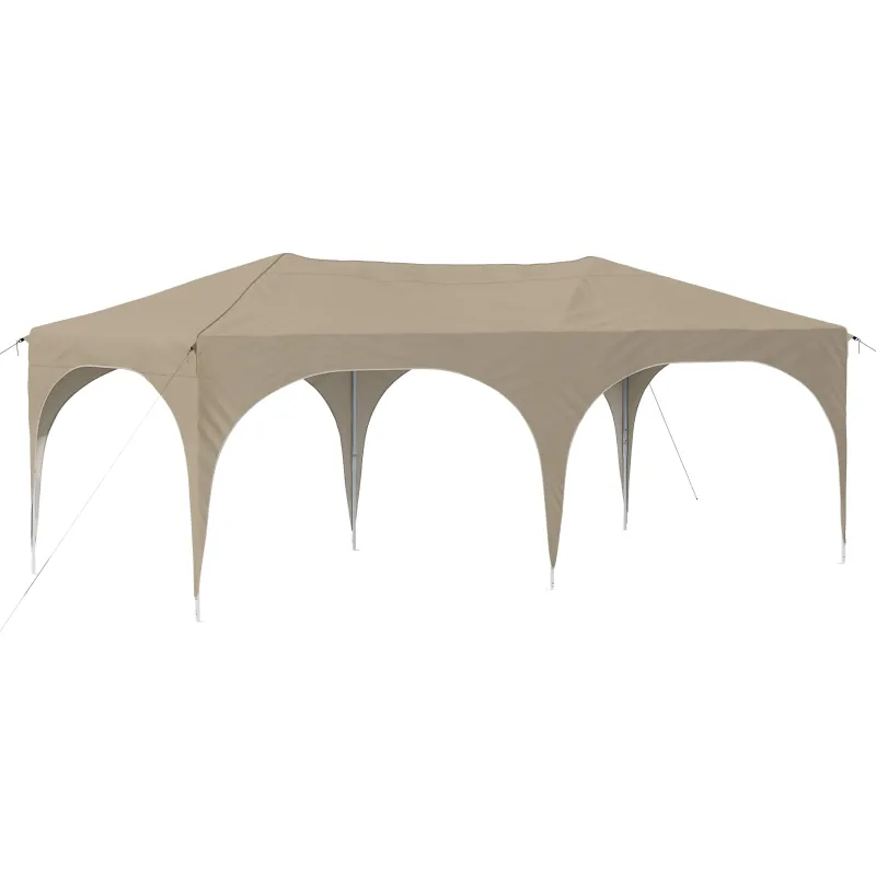 Pop-up šventinis palapinė 575 x 288 x 245 cm Kreminė