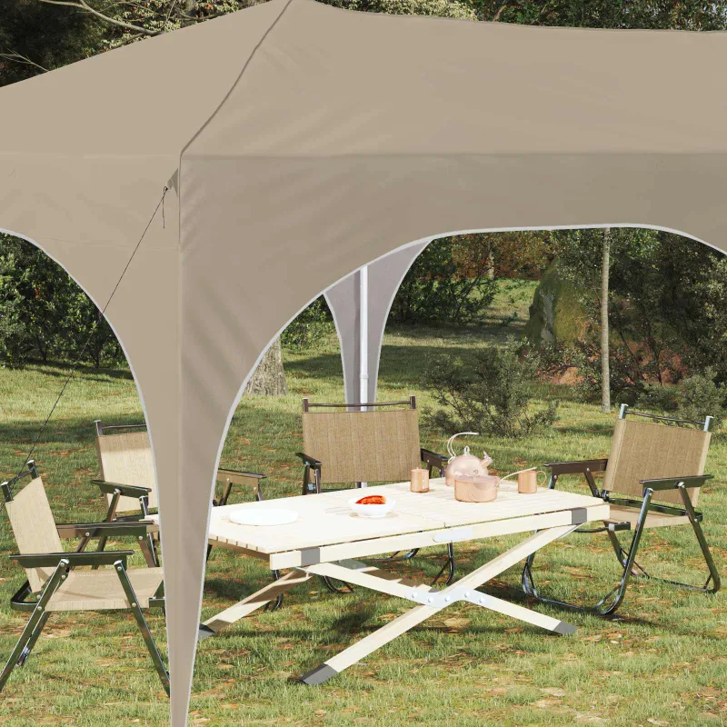 Pop-up šventinis palapinė 575 x 288 x 245 cm Kreminė