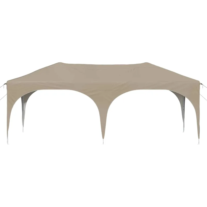 Pop-up šventinis palapinė 575 x 288 x 245 cm Kreminė