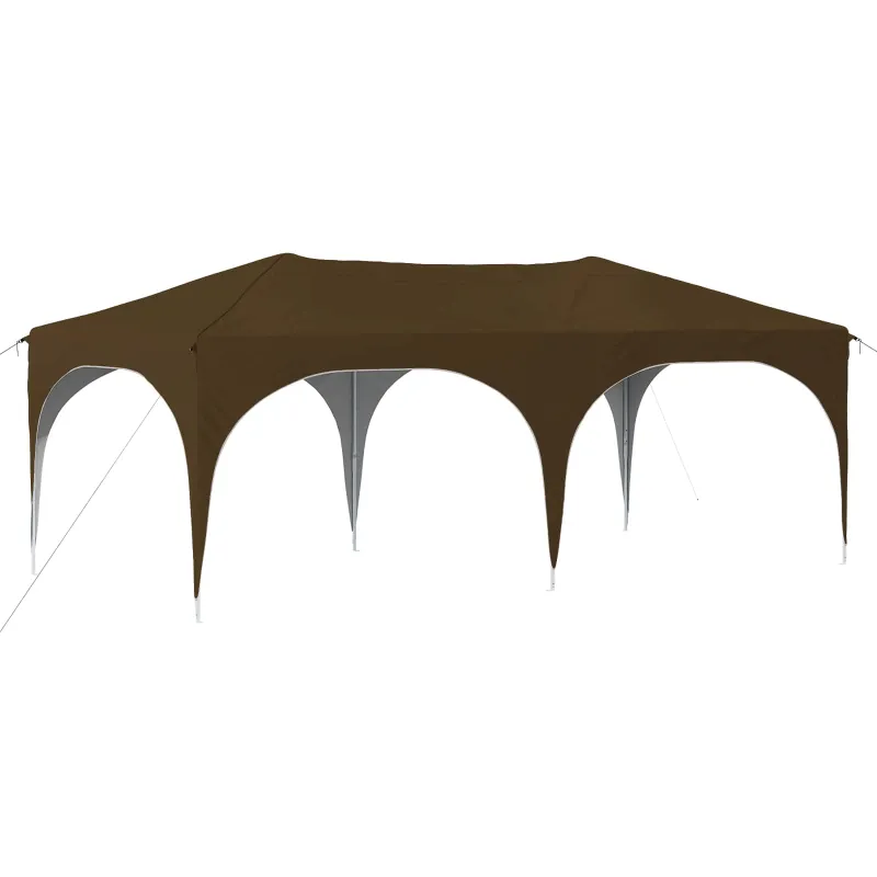 Pop-up šventinis palapinė 575 x 288 x 245 cm Taupe