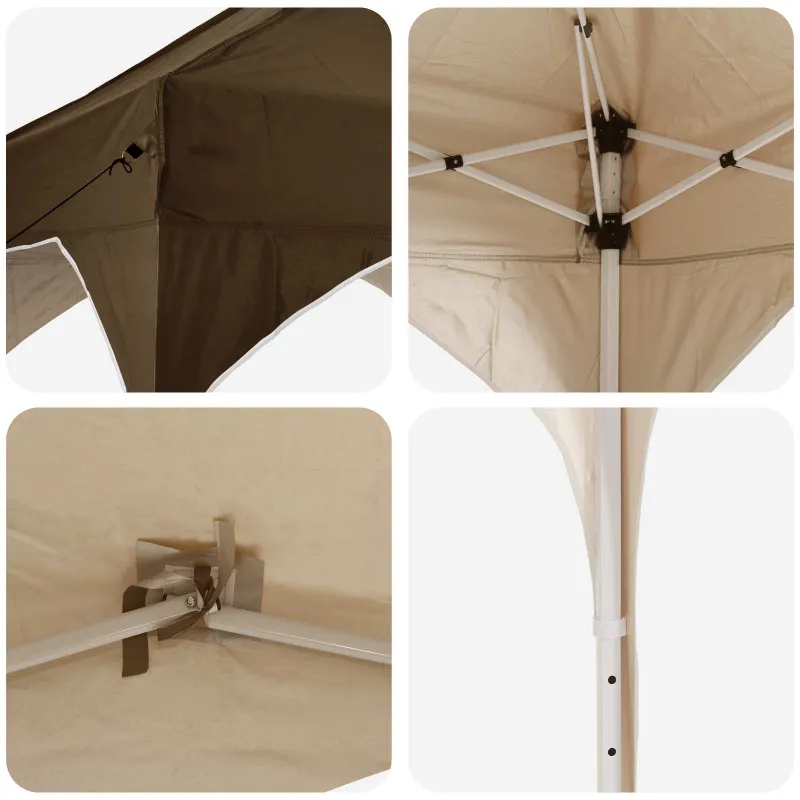 Pop-up šventinis palapinė 575 x 288 x 245 cm Taupe