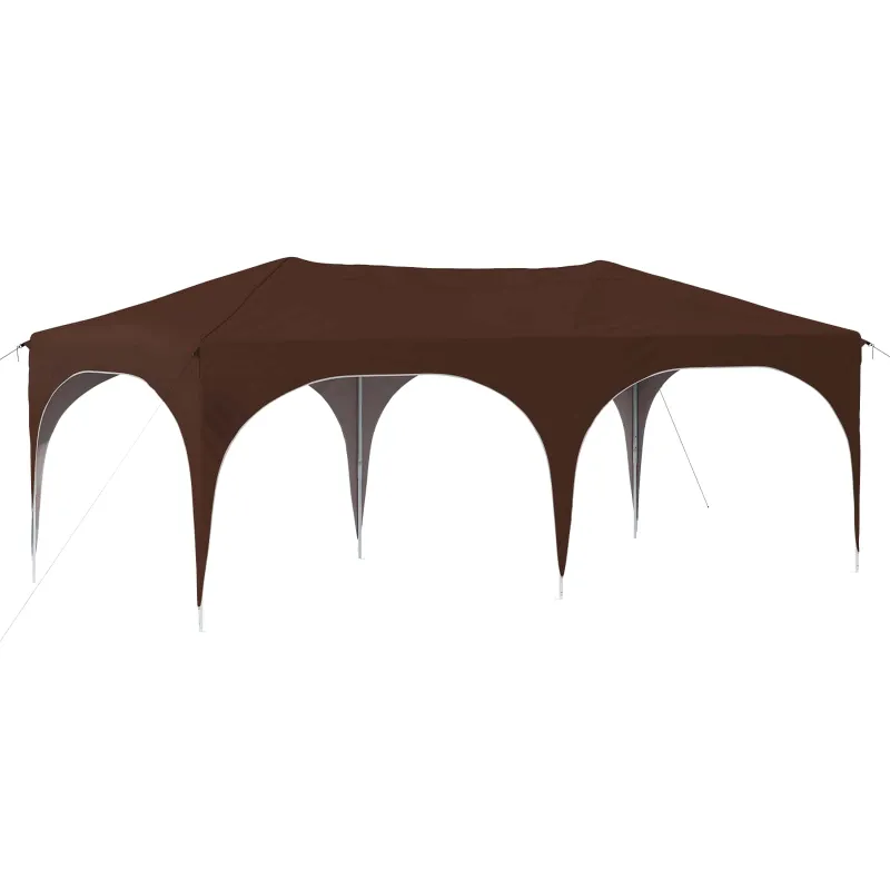 Pop-up šventinis palapinė 575 x 288 x 245 cm Ruda