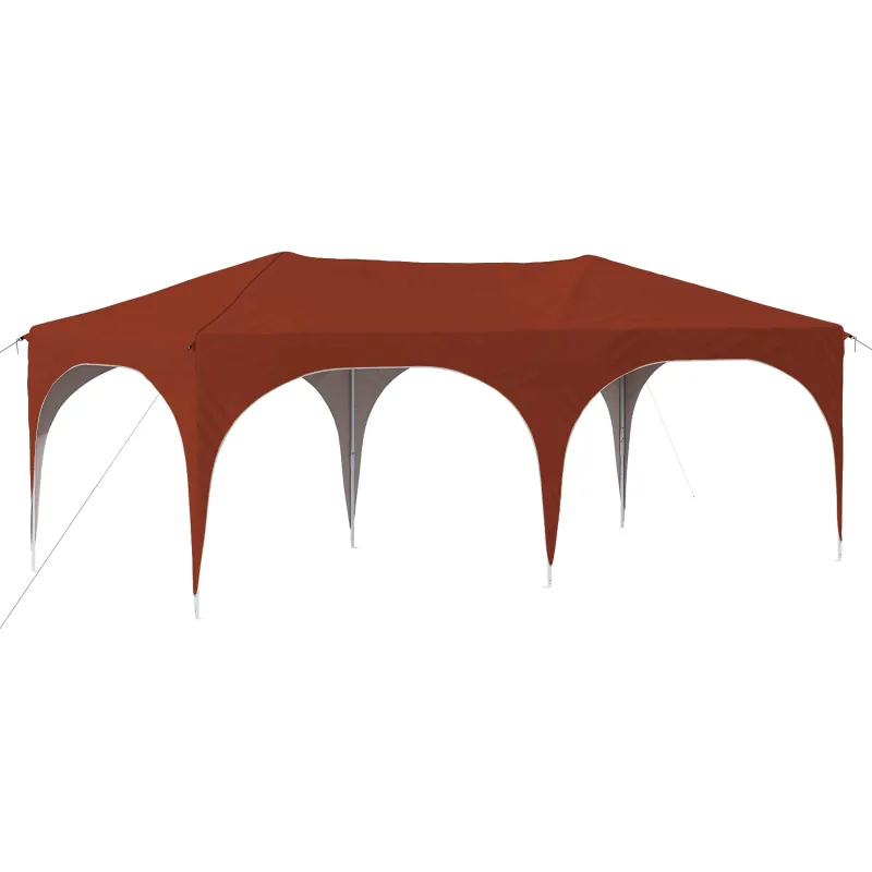 Pop-up šventinis palapinė 575 x 288 x 245 cm Terakotos
