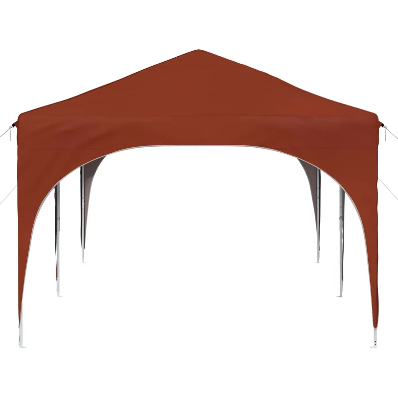 Pop-up šventinis palapinė 575 x 288 x 245 cm Terakotos
