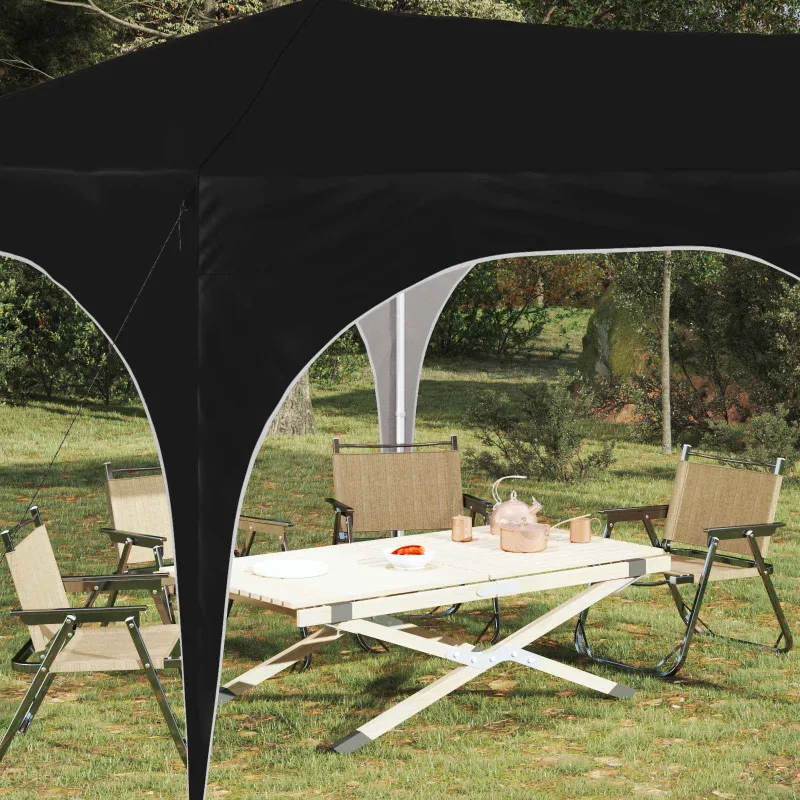 Pop-up šventinis palapinė 575 x 288 x 245 cm Juoda