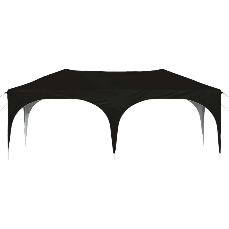 Pop-up šventinis palapinė 575 x 288 x 245 cm Juoda