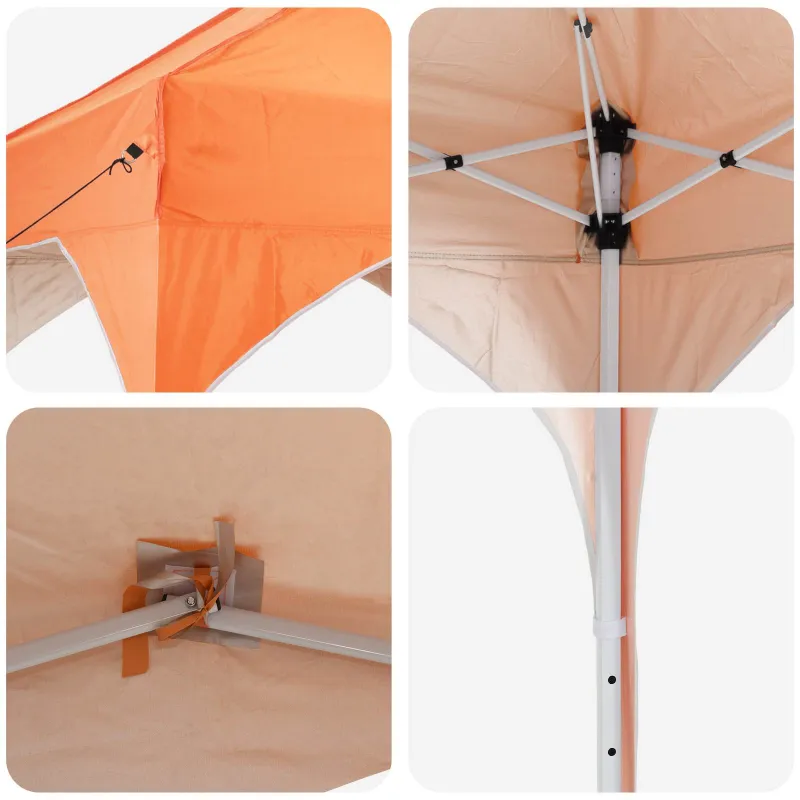 Pop-up šventinis palapinė 575 x 288 x 245 cm Oranžinė