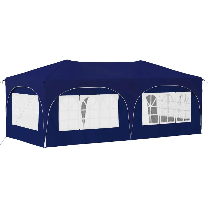 Pop-up šventinis palapinė 575 x 288 x 245 cm Mėlyna