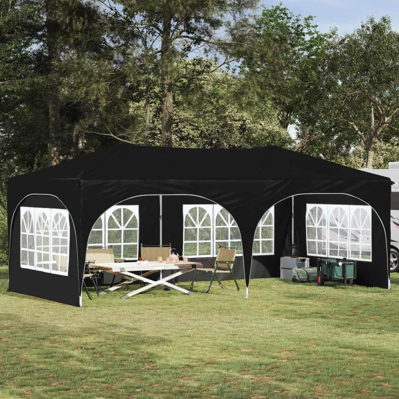 Pop-up šventinis palapinė 575 x 288 x 245 cm Antracito