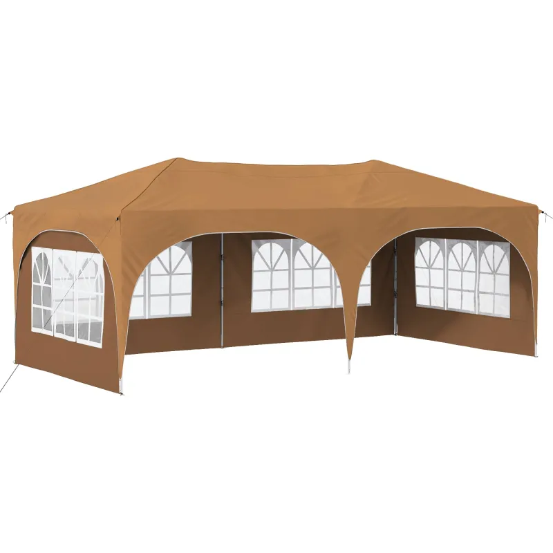 Pop-up šventinis palapinė 575 x 288 x 245 cm Smėlio