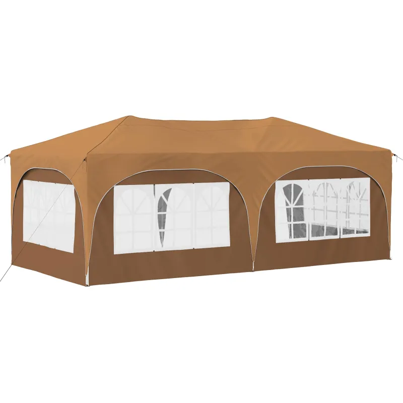 Pop-up šventinis palapinė 575 x 288 x 245 cm Smėlio