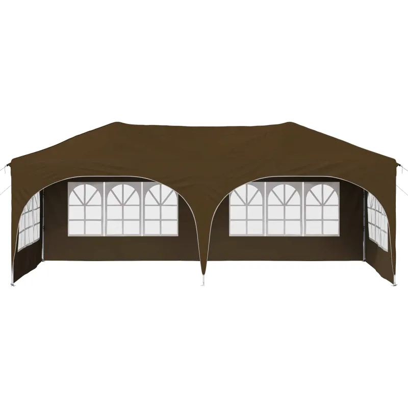 Pop-up šventinis palapinė 575 x 288 x 245 cm Taupe