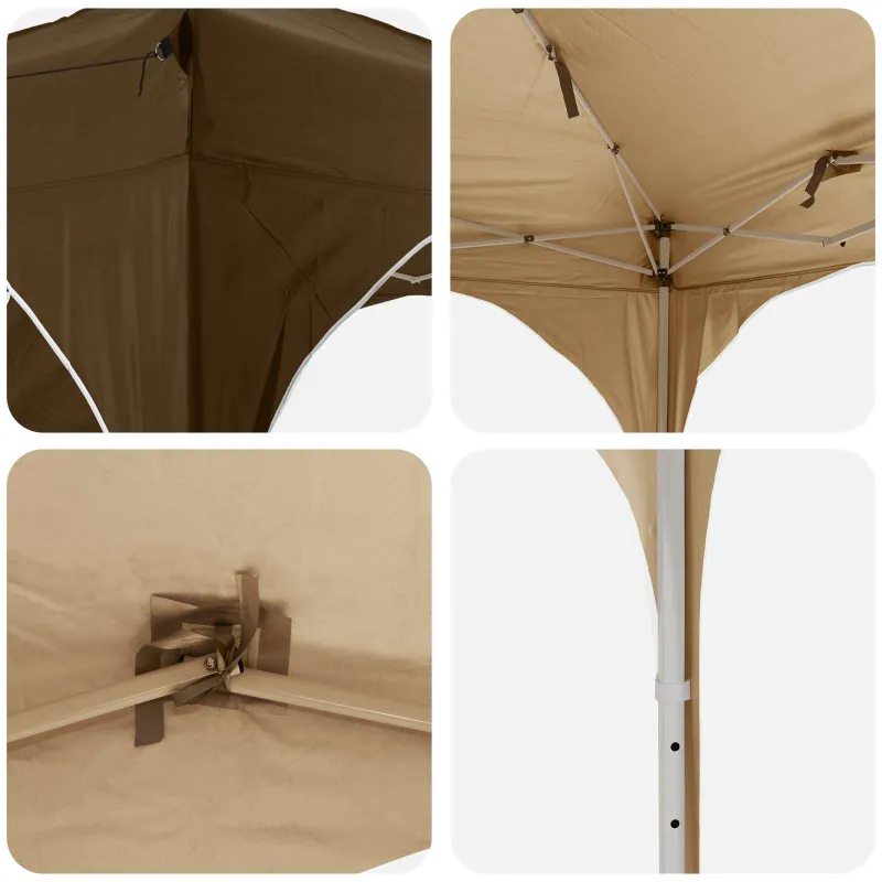 Pop-up šventinis palapinė 575 x 288 x 245 cm Taupe