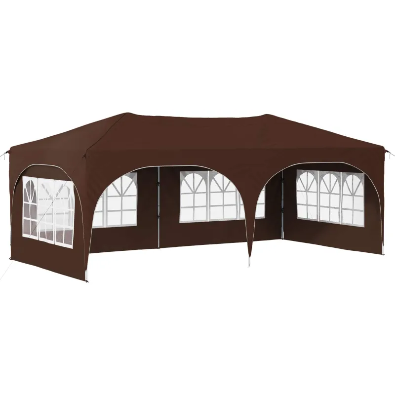 Pop-up šventinis palapinė 575 x 288 x 245 cm Ruda