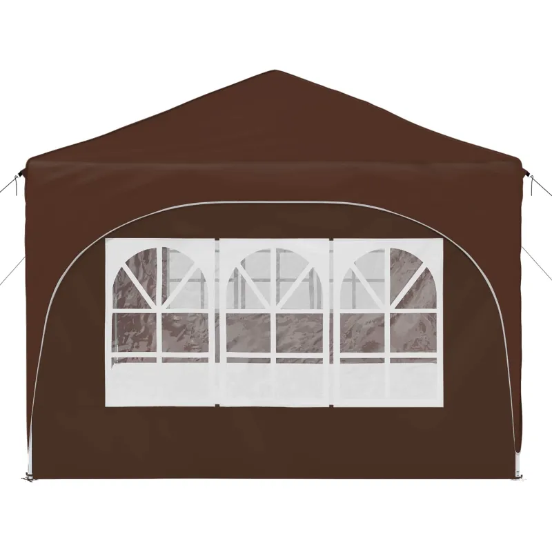 Pop-up šventinis palapinė 575 x 288 x 245 cm Ruda