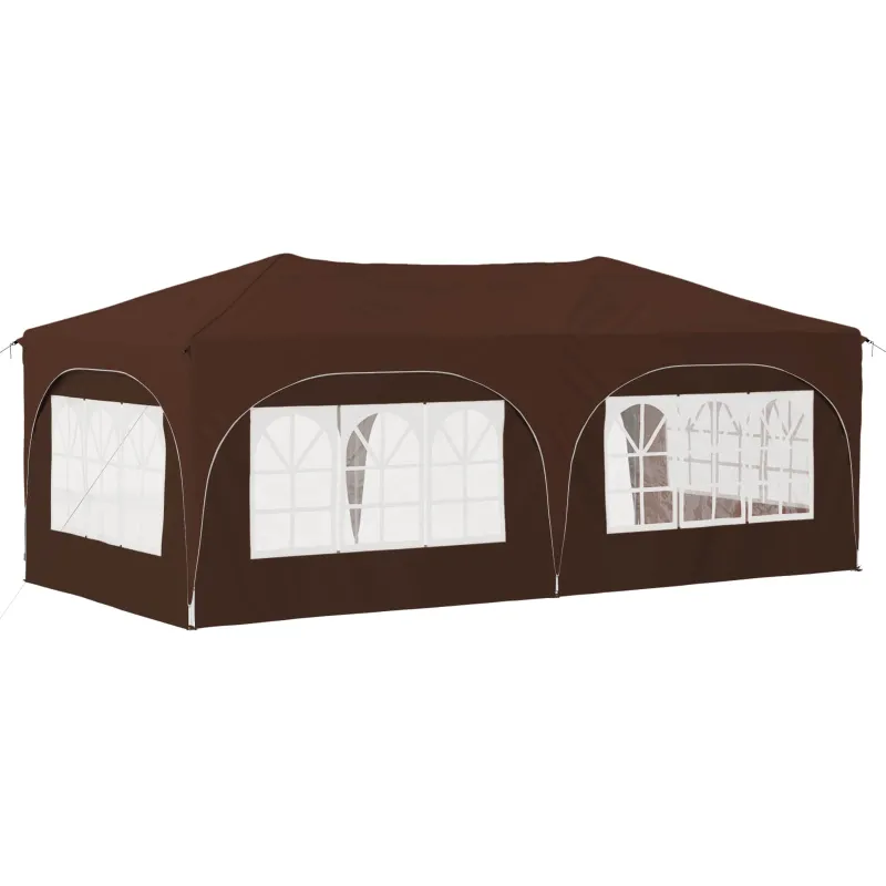 Pop-up šventinis palapinė 575 x 288 x 245 cm Ruda