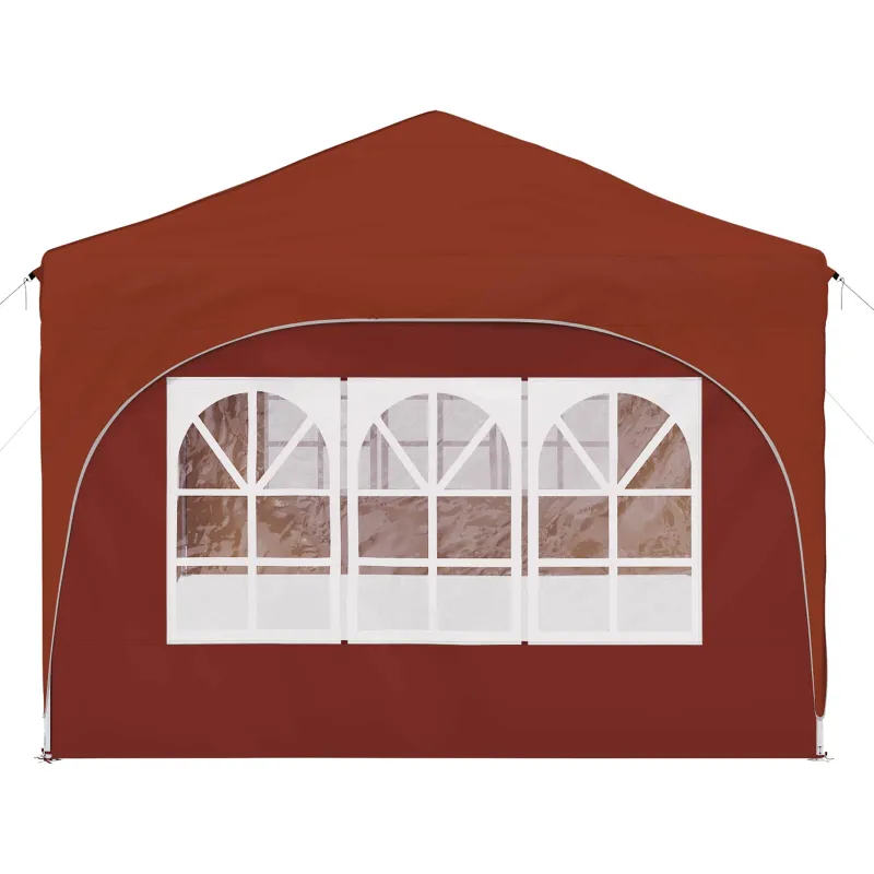 Pop-up šventinis palapinė 575 x 288 x 245 cm Terakotos