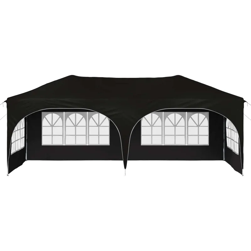 Pop-up šventinis palapinė 575 x 288 x 245 cm Juoda