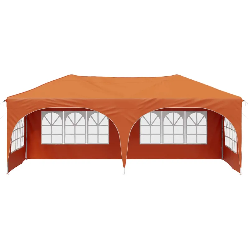 Pop-up šventinis palapinė 575 x 288 x 245 cm Oranžinė