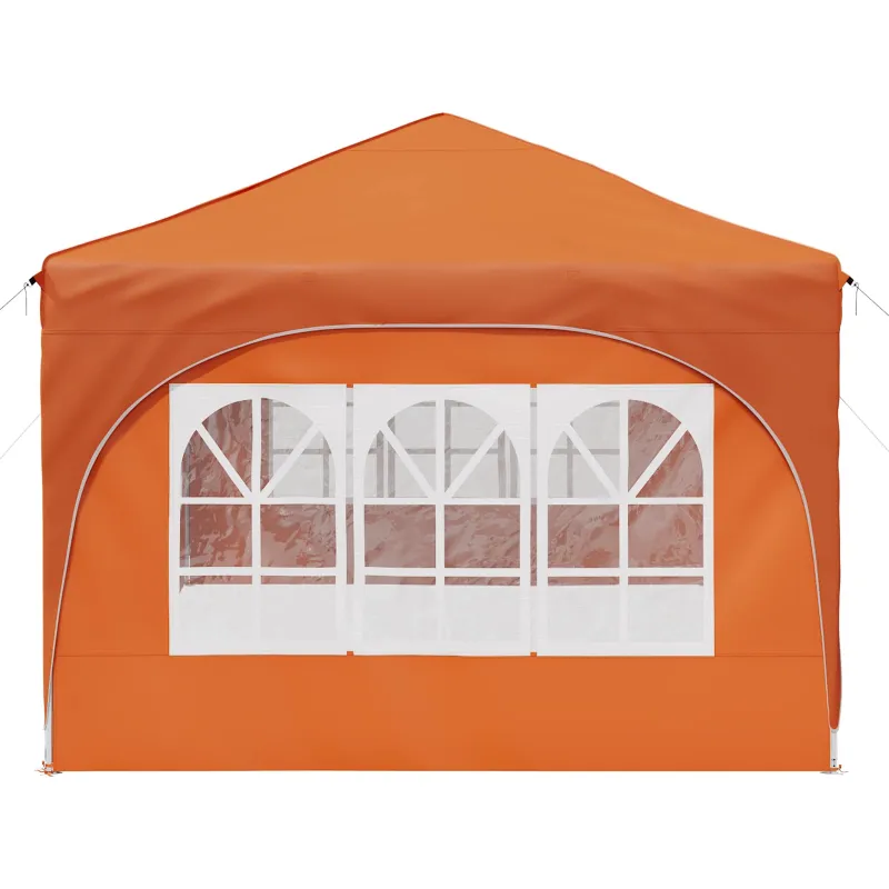 Pop-up šventinis palapinė 575 x 288 x 245 cm Oranžinė