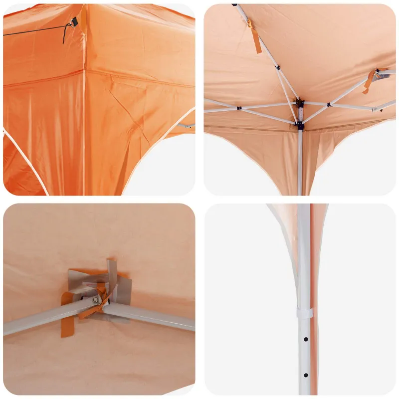 Pop-up šventinis palapinė 575 x 288 x 245 cm Oranžinė