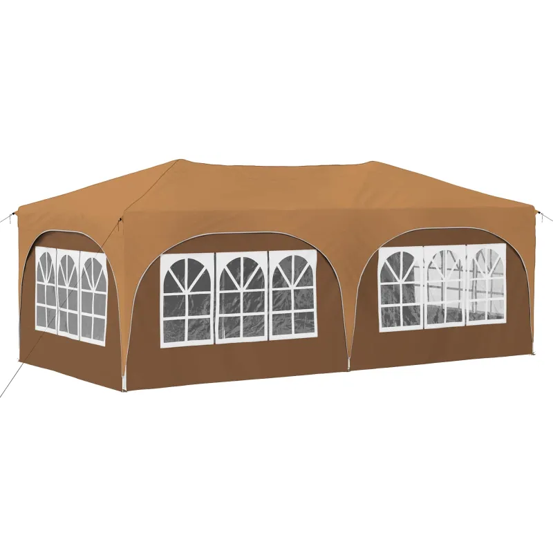 Pop-up šventinis palapinė 575 x 288 x 245 cm Smėlio