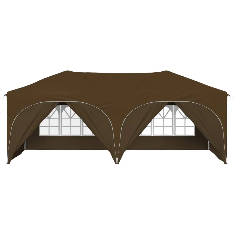 Pop-up šventinis palapinė 575 x 288 x 245 cm Taupe